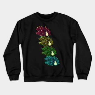 Sheep nudibranch (Costasiella kuroshimae) rainbow Crewneck Sweatshirt